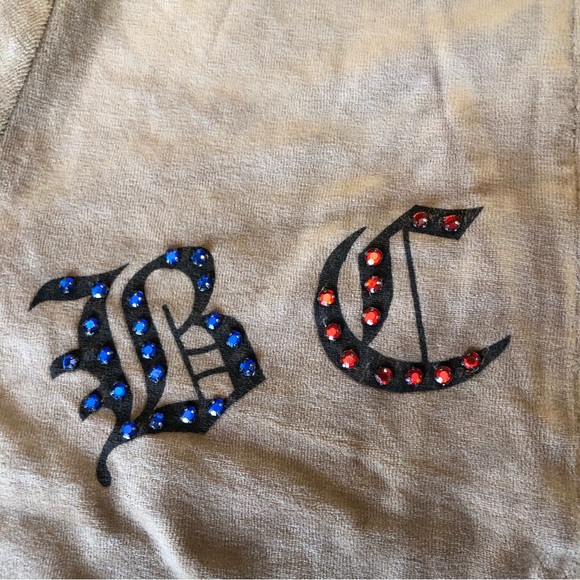 BCBG MAXAZRIA, Stone Detail Cross Zip up Track Suit Size Large - Picture 14 of 16